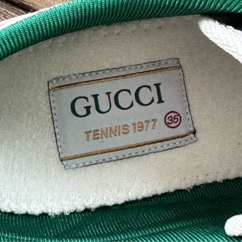 Gucci Blue and Green Sneakers - Picture 4 of 4